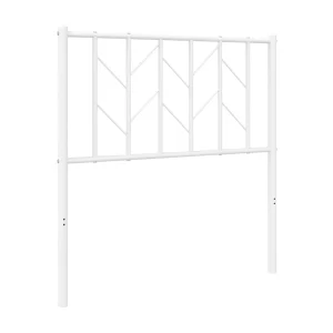 Vervangend hoofdbord 80 cm metaal wit