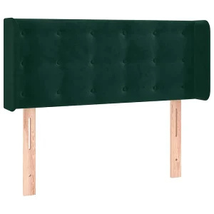Hoofdbord met randen 93x16x78/88 cm fluweel donkergroen Hoofdbord met randen 93x16x78/88 cm fluweel donkergroen