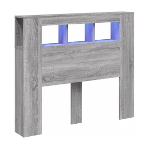 Hoofdeinde met LED 120×18,5×103,5 cm bewerkt hout grijs sonoma Hoofdeinde met LED 120×18,5×103,5 cm bewerkt hout grijs sonoma