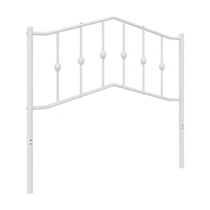 Vervangend hoofdbord 100 cm metaal wit