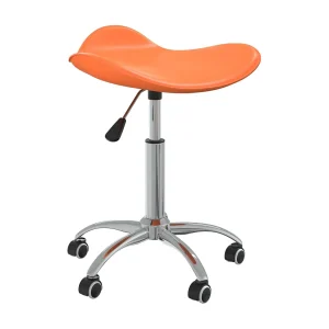 Kantoorstoel kunstleer oranje Kantoorstoel kunstleer oranje