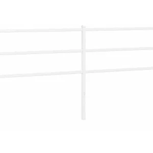 Vervangend hoofdbord 200 cm metaal wit Vervangend hoofdbord 200 cm metaal wit
