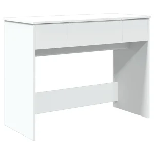 Kaptafel met spiegel 100x45x76 cm wit