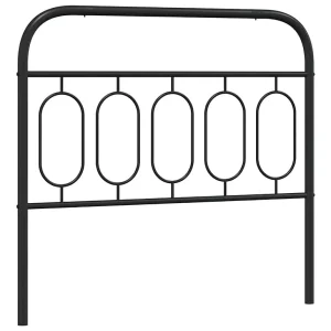 Vervangend hoofdbord 100 cm metaal zwart