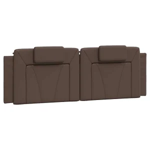 Hoofdbordkussen "Viana" 160 cm kunstleer bruin Hoofdbordkussen "Viana" 160 cm kunstleer bruin