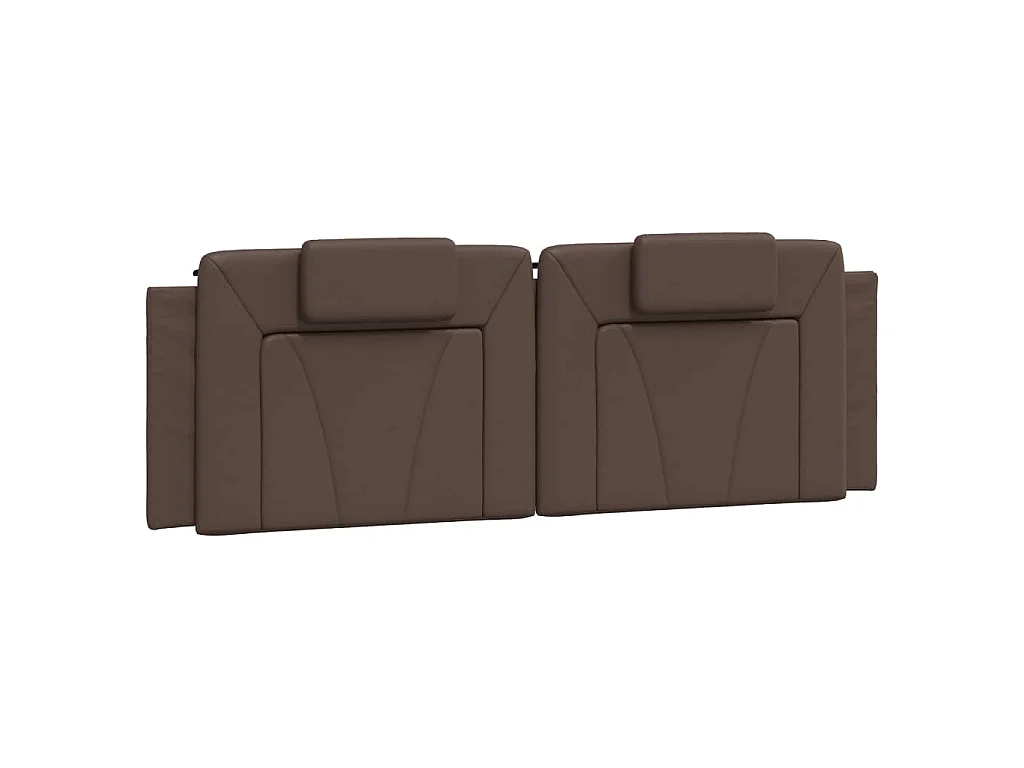 Hoofdbordkussen "Viana" 160 cm kunstleer bruin