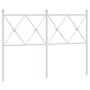Vervangend hoofdbord 120 cm metaal wit Vervangend hoofdbord 120 cm metaal wit
