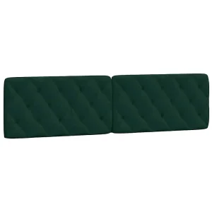 Hoofdbordkussen 200 cm fluweel donkergroen Hoofdbordkussen 200 cm fluweel donkergroen