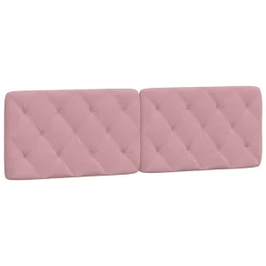 Hoofdbordkussen 160 cm fluweel roze Hoofdbordkussen 160 cm fluweel roze