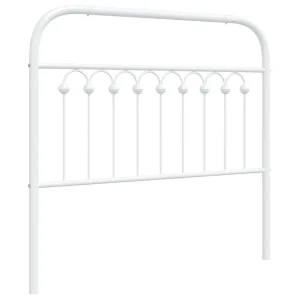 Vervangend hoofdbord 100 cm metaal wit