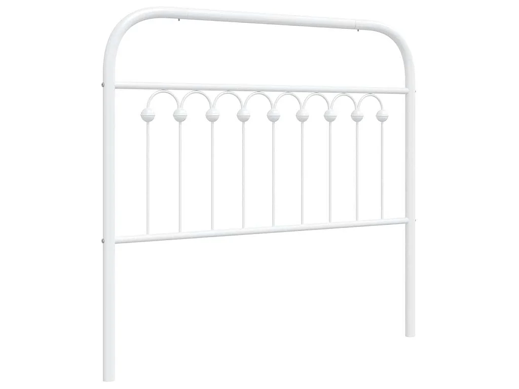 Vervangend hoofdbord 100 cm metaal wit