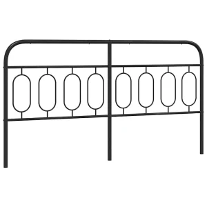 Vervangend hoofdbord 160 cm metaal zwart