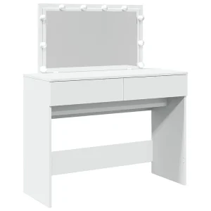 Kaptafel met LED-verlichting 100x40x120 cm wit Kaptafel met LED-verlichting 100x40x120 cm wit