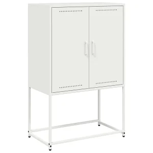Hoge kast 68,5×38,5×107 cm staal wit Hoge kast 68,5×38,5×107 cm staal wit