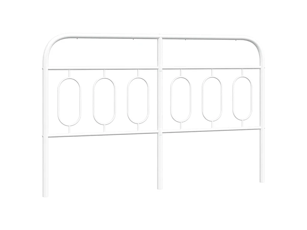 Vervangend hoofdbord 150 cm metaal wit