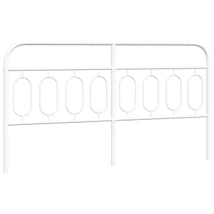 Vervangend hoofdbord 183 cm metaal wit Vervangend hoofdbord 183 cm metaal wit