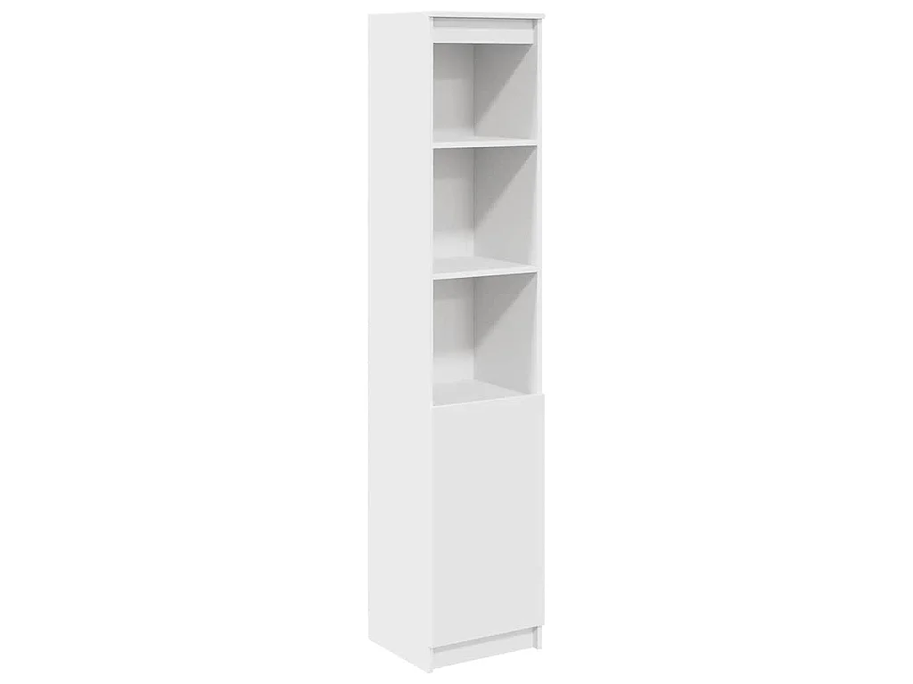 Hoge kast 37,5x35x180 cm spaanplaat wit