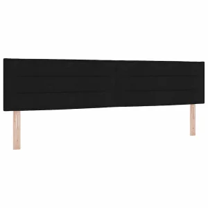Hoofdbord Zwart 200 cm Stof Hoofdbord Zwart 200 cm Stof