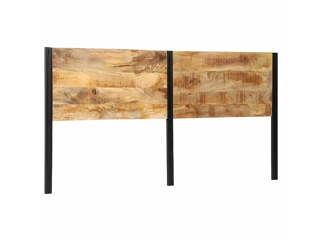 Hoofdeinde 200 cm massief hout mango en ijzer