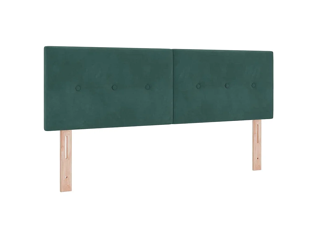 Hoofdbord Donkergroen 160 cm Fluweel
