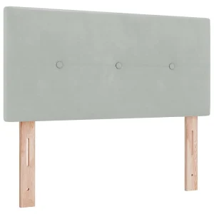 Hoofdbord Lichtgrijs 90 cm Fluweel