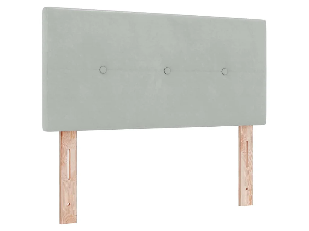 Hoofdbord Lichtgrijs 90 cm Fluweel