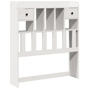 Hoofdbord met opbergruimte 75 cm massief grenenhout wit Hoofdbord met opbergruimte 75 cm massief grenenhout wit
