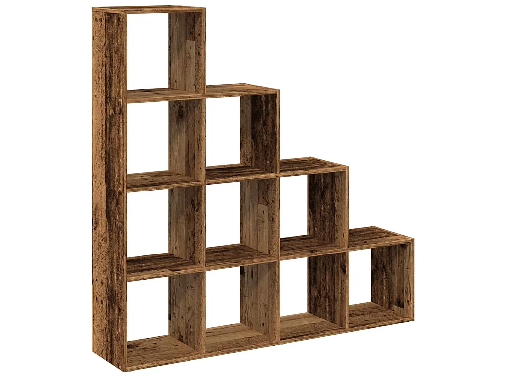 Kamerscherm / boekenkast 131,5x29x131,5 cm hout oud hout