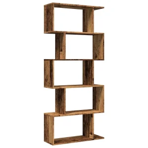 Kamerscherm / boekenkast 5-laags 70x24x161 cm hout oud hout Kamerscherm / boekenkast 5-laags 70x24x161 cm hout oud hout