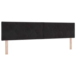 Hoofdbord Zwart 200 cm Fluweel Hoofdbord Zwart 200 cm Fluweel
