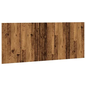 Hoofdeinde 200×1,5×80 cm bewerkt hout oud houtkleurig Hoofdeinde 200×1,5×80 cm bewerkt hout oud houtkleurig