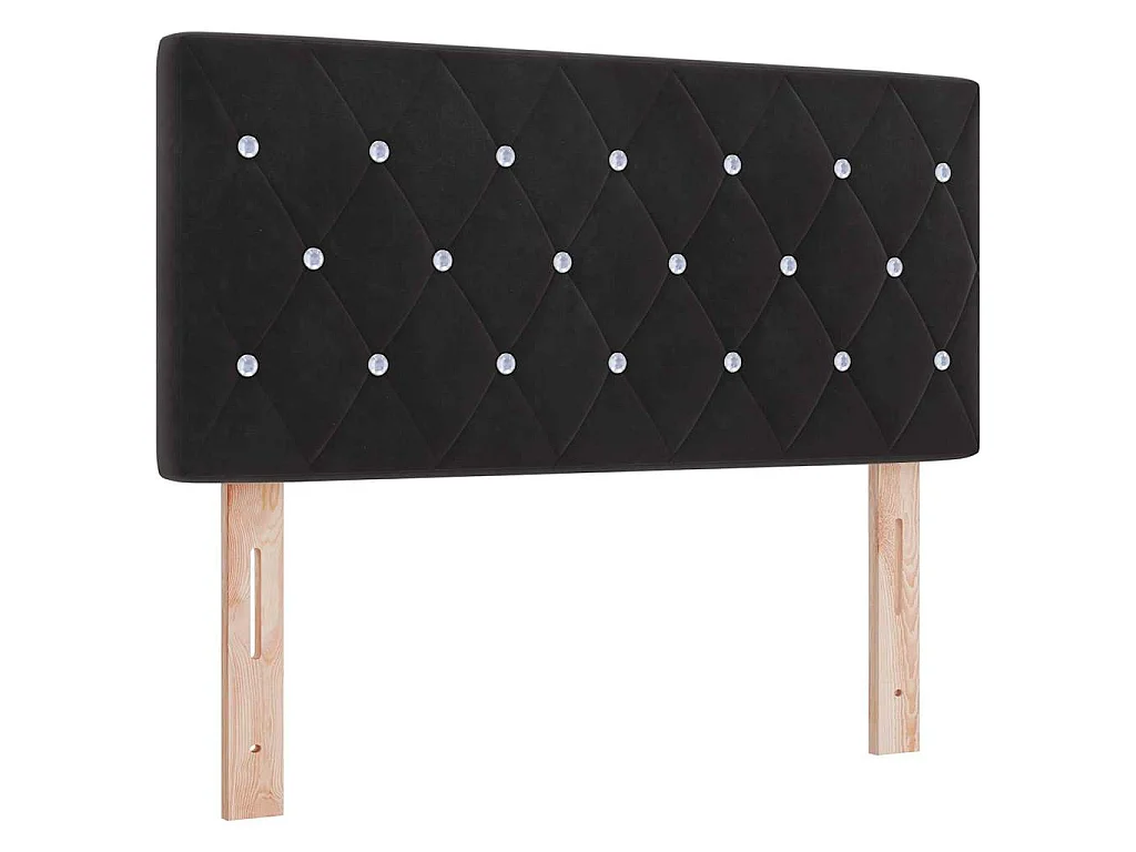 Hoofdbord Zwart 100 cm Fluweel