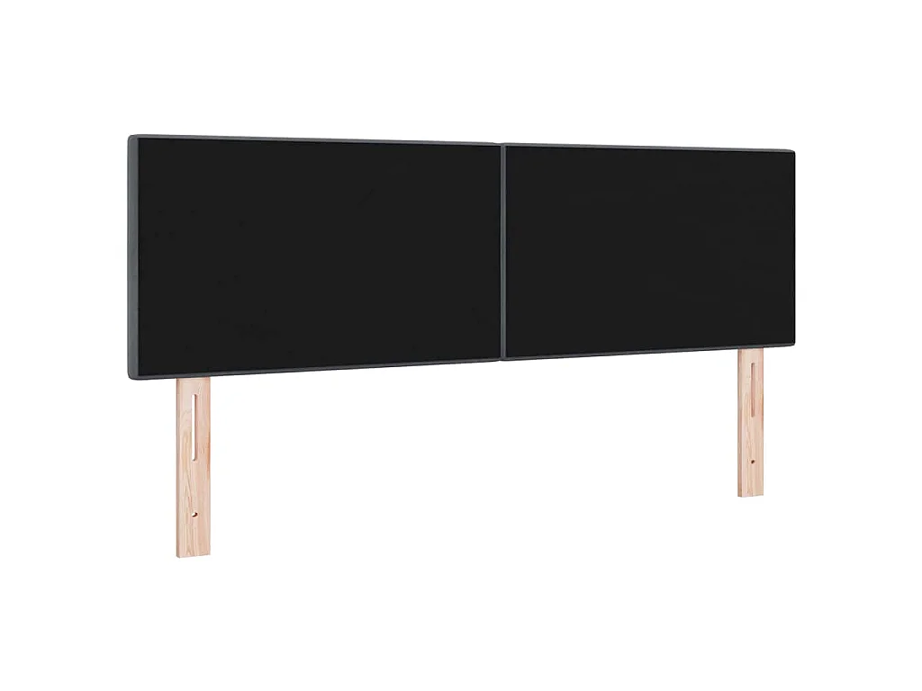 Hoofdbord Donkergrijs 160 cm Fluweel