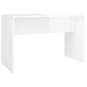 Kaptafelkruk 70x35x45 cm bewerkt hout hoogglans wit Kaptafelkruk 70x35x45 cm bewerkt hout hoogglans wit