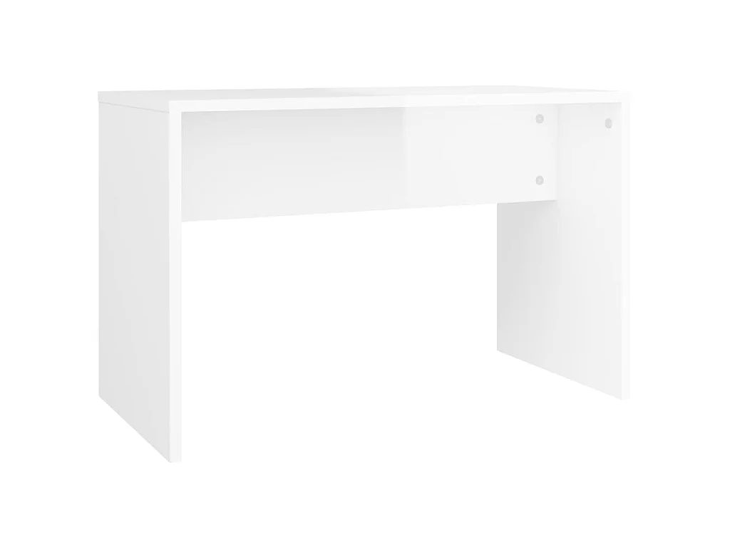 Kaptafelkruk 70x35x45 cm bewerkt hout hoogglans wit