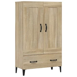 Hoge kast 70x31x115 cm bewerkt hout sonoma eikenkleurig Hoge kast 70x31x115 cm bewerkt hout sonoma eikenkleurig