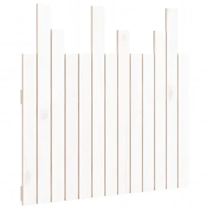 Hoofdbord wandmontage 82,5x3x80 cm massief grenenhout wit Hoofdbord wandmontage 82,5x3x80 cm massief grenenhout wit