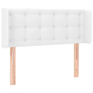 Hoofdbord met randen 103x16x78/88 cm kunstleer wit Hoofdbord met randen 103x16x78/88 cm kunstleer wit