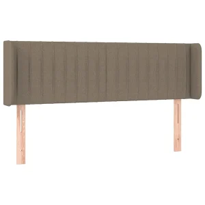 Hoofdbord met randen 147x16x78/88 cm stof taupe Hoofdbord met randen 147x16x78/88 cm stof taupe