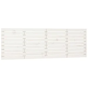 Hoofdbord wandmontage 166x3x63 cm massief grenenhout wit Hoofdbord wandmontage 166x3x63 cm massief grenenhout wit