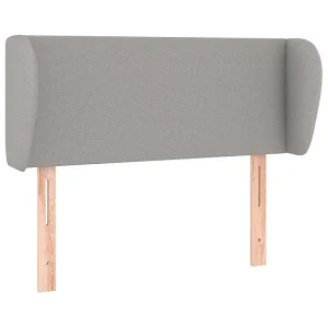 Hoofdbord met randen 103x23x78/88 cm stof lichtgrijs Hoofdbord met randen 103x23x78/88 cm stof lichtgrijs