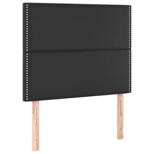 Hoofdbord zwart 100x5x118/128 cm kunstleer Hoofdbord zwart 100x5x118/128 cm kunstleer