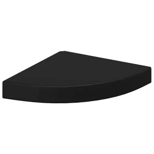 Hoekschap zwevend 25x25x3,8 cm MDF zwart Hoekschap zwevend 25x25x3,8 cm MDF zwart