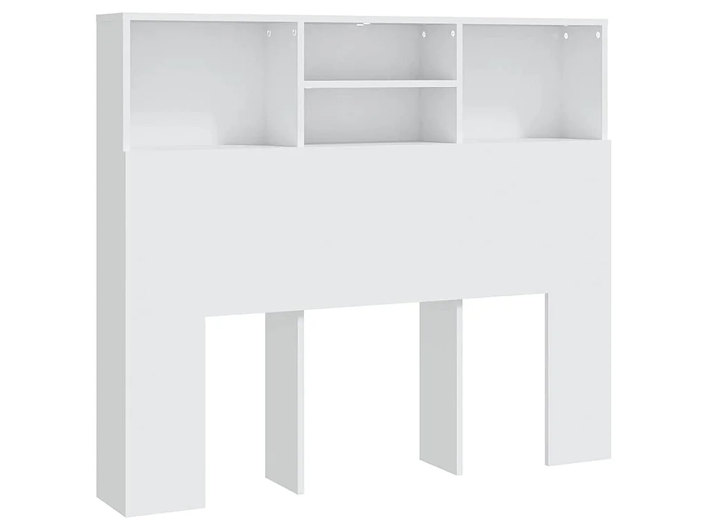 Hoofdbordkast 120x19x103,5 cm wit