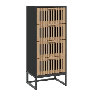 Hoge kast 40x30x95 cm bewerkt hout Hoge kast 40x30x95 cm bewerkt hout