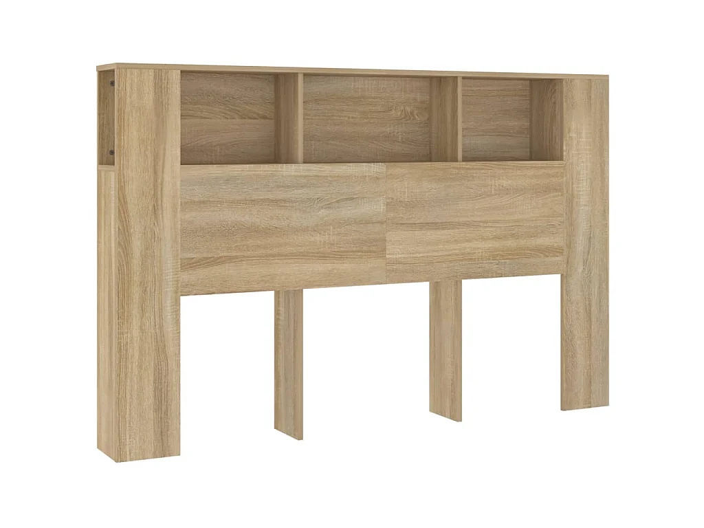 Hoofdbordkast 160x18,5x104,5 cm sonoma eikenkleurig
