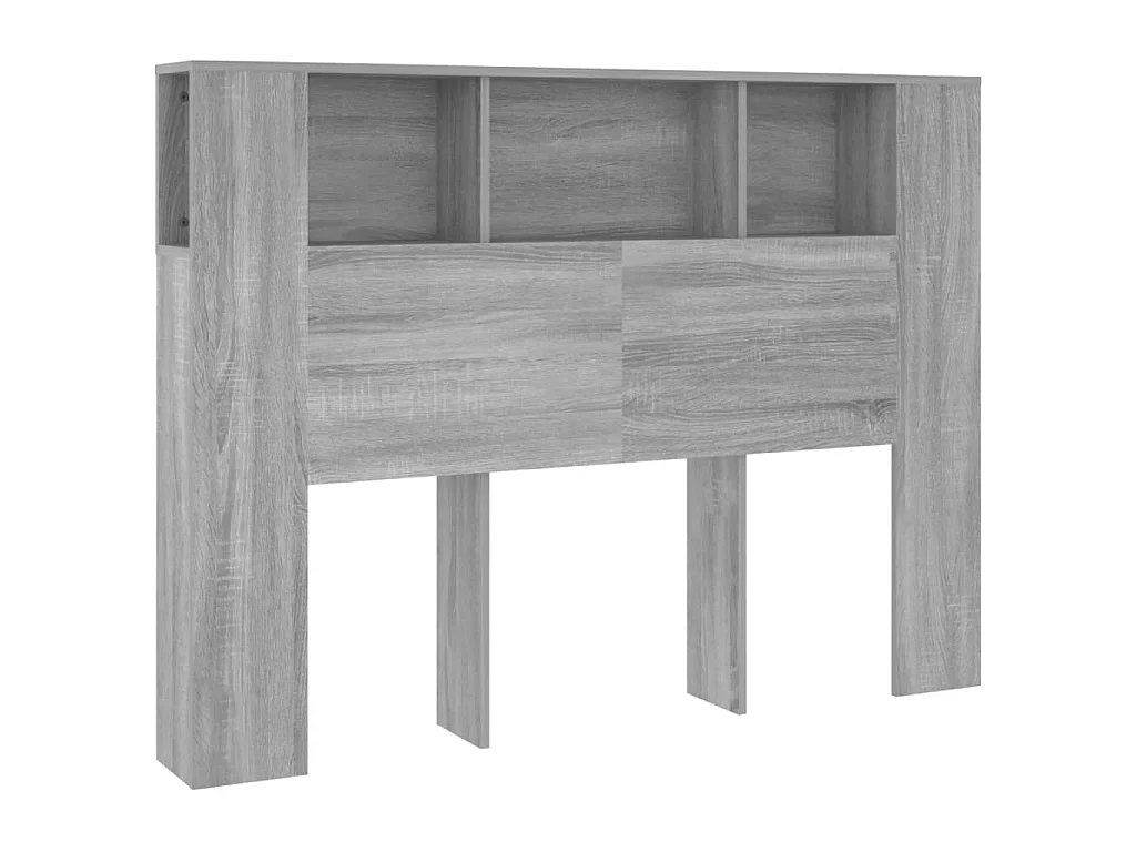 Hoofdbordkast 140x18,5x104,5 cm grijs sonoma eikenkleurig