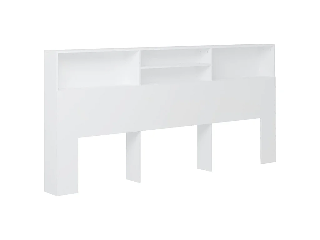 Hoofdbordkast 220x19x103,5 cm wit