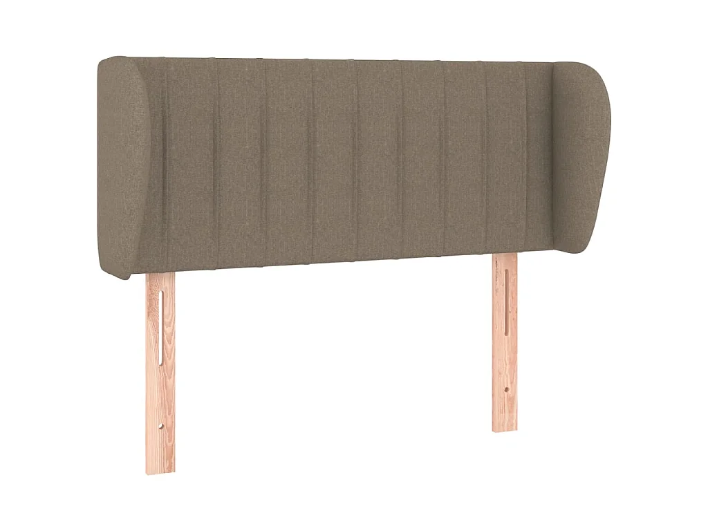 Hoofdbord met randen 93x23x78/88 cm stof taupe