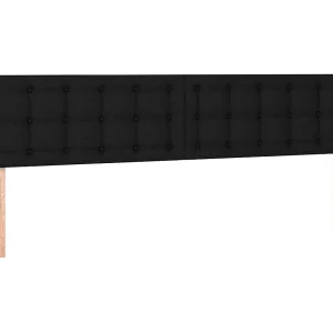 Hoofdborden 160x5x78/88 cm stof zwart Hoofdborden 160x5x78/88 cm stof zwart